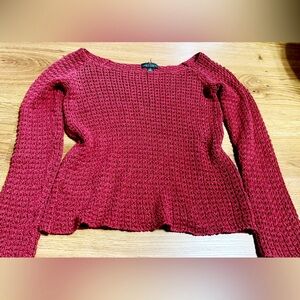 Ralph Lauren Deep Red Crew Neck Sweater